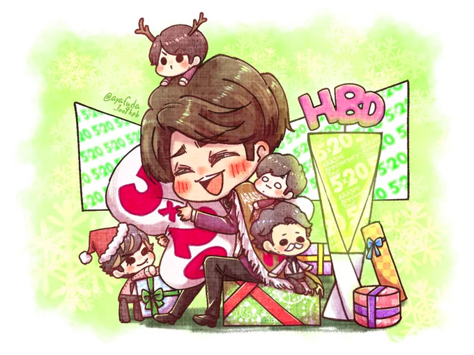 毎年アラシック恒例、
?より?誕生祭?٩(ˊᗜˋ*)و
5×20公演もあと少しで終わっちゃいますが……
来年も5人でキラキラ輝いて
最高の笑顔見せて下さい!!!!!
まーくん!たにあYouTubeの事
私誰にも言わなかったよ!!!(12/14参戦の女←)
#相葉雅紀誕生祭 
#相葉雅紀37誕生祭 
