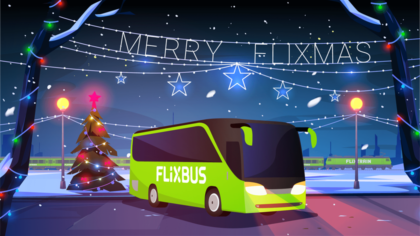 Glædelig jul fra FlixBus! Vi ser frem til at køre jer til familie og venner i julen og i det nye år! #FlixBus #FlixBusDK