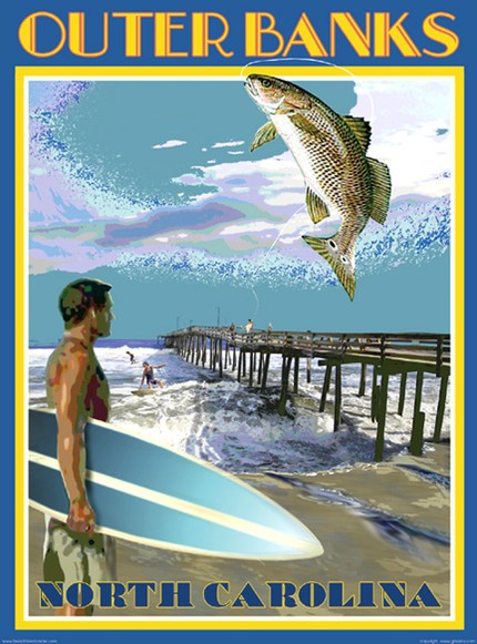 BeachPosters's tweet photo. Sun, sand &amp; surf 🌴

#surfingart #obx #outerbanks #fishingart https://t.co/CzxlYrdN8D