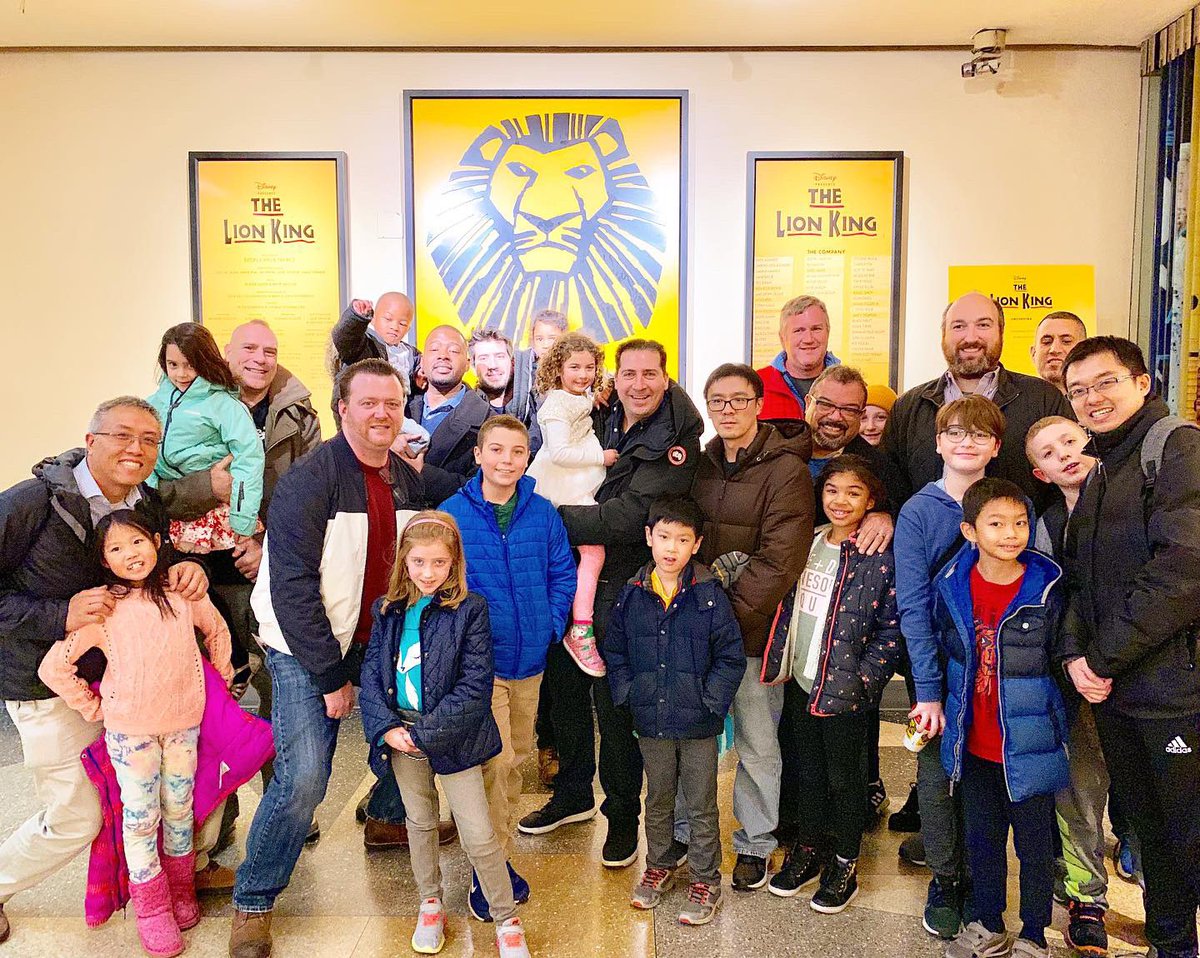 NYCDadsGroup's tweet photo. NYC Dads Group literally took over @TheLionKing on Broadway. As we roar into the holiday season, a pride of NYC fathers and children attended a production of Disney’s award winning best musical, #THELIONKING. We loved it! A must see show! 
https://t.co/eudDJkBMO4
#sponsored https://t.co/xHDwZdj78O