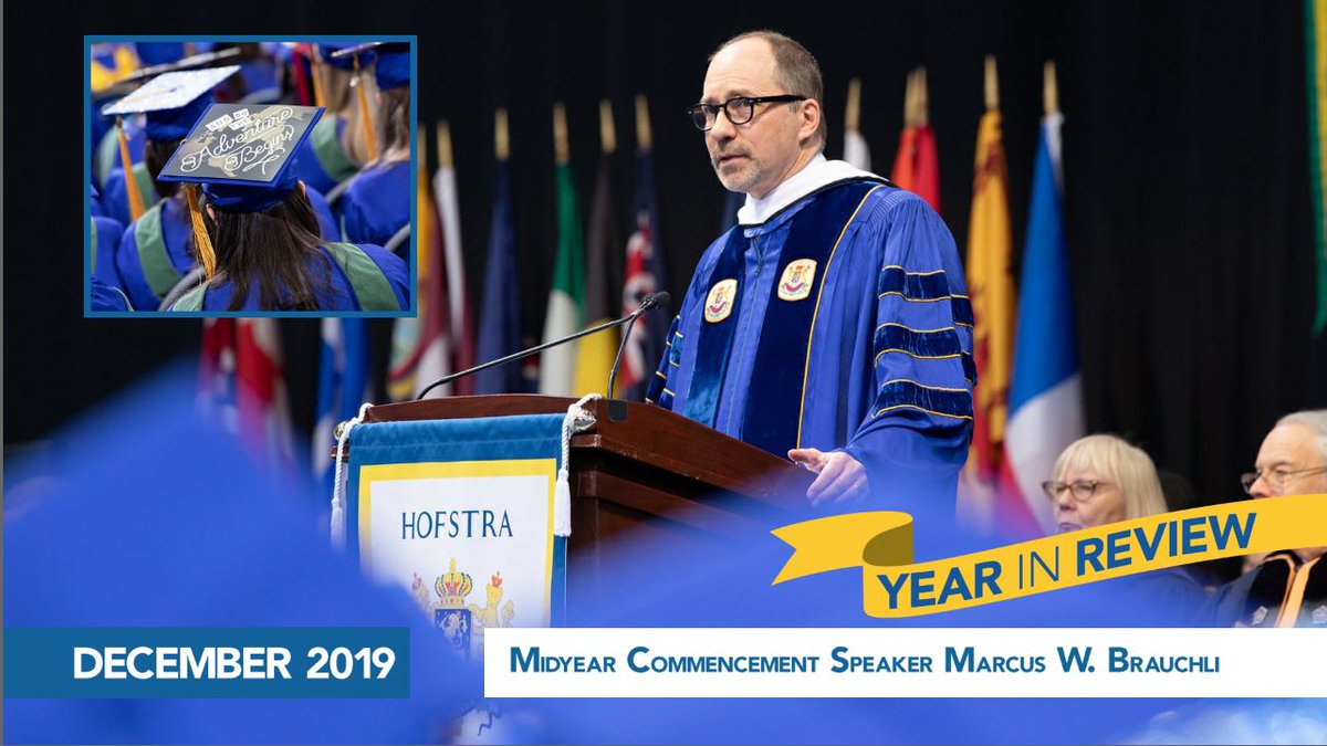 HofstraU's tweet photo. 📅YEAR IN REVIEW📅
#JinglePride #HofGrad19 #HUWorldChanger #HofViews cc: @HerbertSchoolHU @mbrauchli https://t.co/FPSYmHI7hz