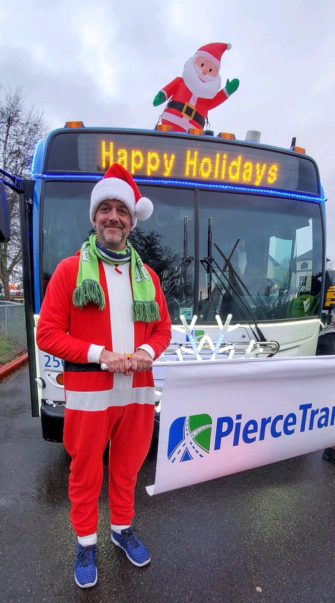 PierceTransit's tweet photo. Santaโs sleigh looks a little different this year โ and we kinda like it ๐ #PierceTransit https://t.co/PCT8GhrL0m
