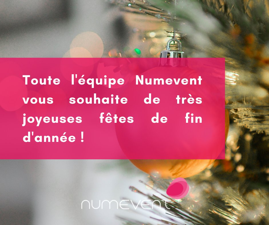 🎄L'année 2019 arrive à sa fin... L'occasion pour nous de vous remercier pour cette belle année et la confiance que vous nous avez accordée.

Rendez-vous en 2020 pour encore plus d'évènements digitalisés par <a href="/NumeventApp/">Numevent</a> ! #2020 #Numevent #EventApp