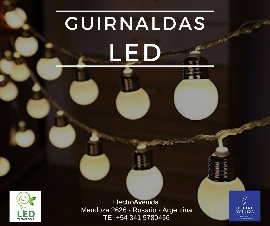 electro_avenida's tweet photo. 🎄✨ Preparate para Navidad con nuestras Super Ofertas en Guirnaldas Led y Tiras RGB!!
✔️ Guirnalda 5mts + 10 lámparas led $1.950
✔️ Tira RGB 5mts kit completo $1.400
Consultanos en https://t.co/eGcdsEgAoe
#ahorraconled #tirasled #calidadled #tirasrgb #guirnaldasled #lamparasled https://t.co/YjvDeefl7P