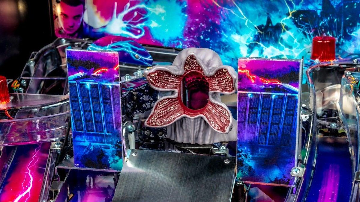 IGN's tweet photo. Stranger Things is getting its very own pinball machine. Get a first look at all the bells and whistles right here. https://t.co/2pQK1pLs3a https://t.co/znbWrUP7uO