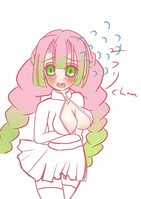 紋@19日【東4オ3b】さんがTwitterに投稿した甘露寺蜜璃(鬼滅の刃)のイラスト。