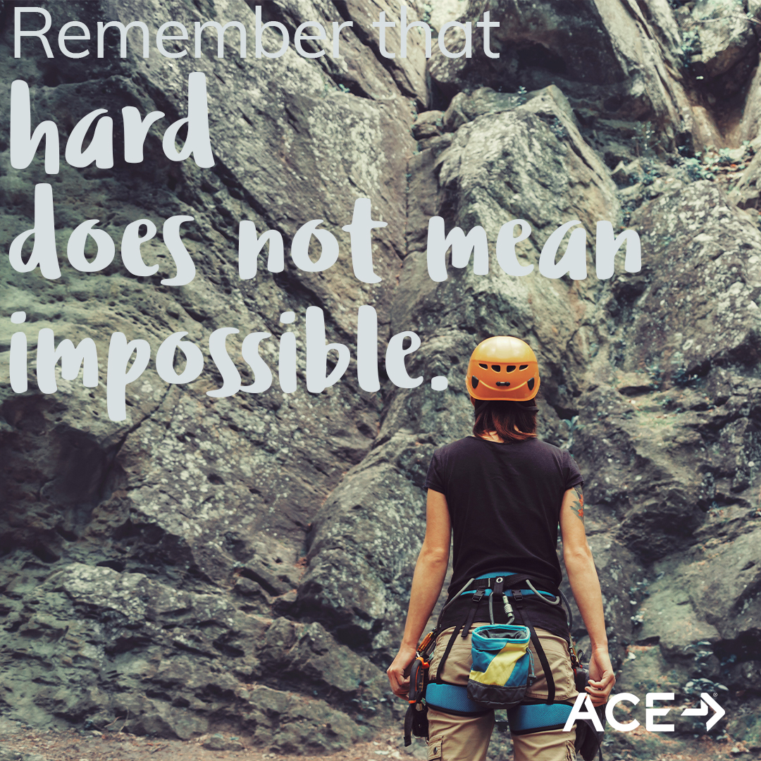 acefitness's tweet photo. It might feel like it sometimes, but they are not one and the same. Today, give yourself the push you need to keep at it!  🙌 💪 🔥 
.
What have you accomplished that felt impossible at first? #MondayMotivation #ACEFitness #GettingPeopleMoving #MissiontoMove #ACECertified https://t.co/sJCtPxL2SL