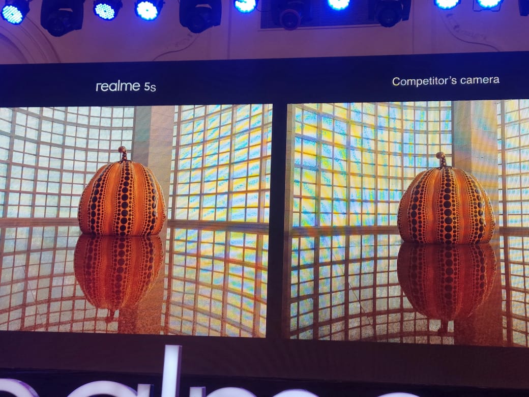 Check the difference between #Realme5S and its competitor's camera result