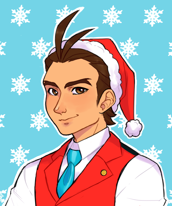 phelacy_'s tweet photo. #AceAttorney christmas icons ❄️❤️🎄 https://t.co/tvcUCoPwWY