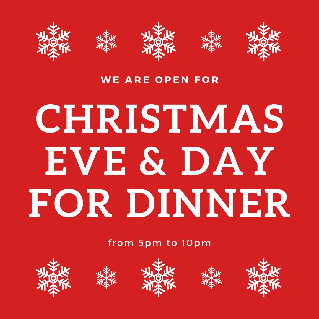 FabiolusCucina's tweet photo. We are open on Xmas Eve and Xmas Day for Dinner service... join us and be merry!
.
.
.
#holidayhours #xmas #xmaseve #xmasday #christmas #christmasdinner #happyholidays #merryxmas #merrychristmas https://t.co/tqWI1lEbTn