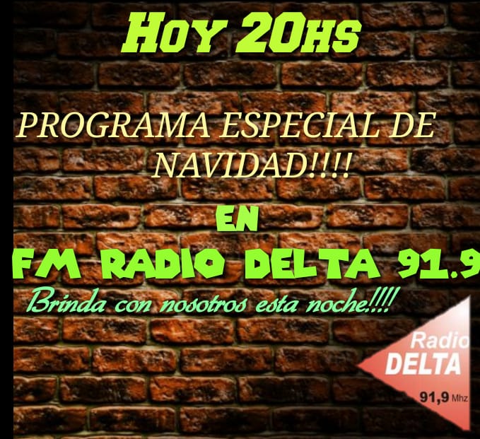 Radiodelta919's tweet photo. Hoy hoy hoy, música del recuerdo, anécdotas, la previa navideña la vivimos en familia, con amigos, HACE CORRER LA VOZ. Te esperamos (si querés pasar por el estudio tráete un pan dulce😁)
FM 91.9 📻
https://t.co/V5RVHcfZsh 🖥️

Fuimos y SOMOS la radio que le llega a la gente https://t.co/svLi9vPedh