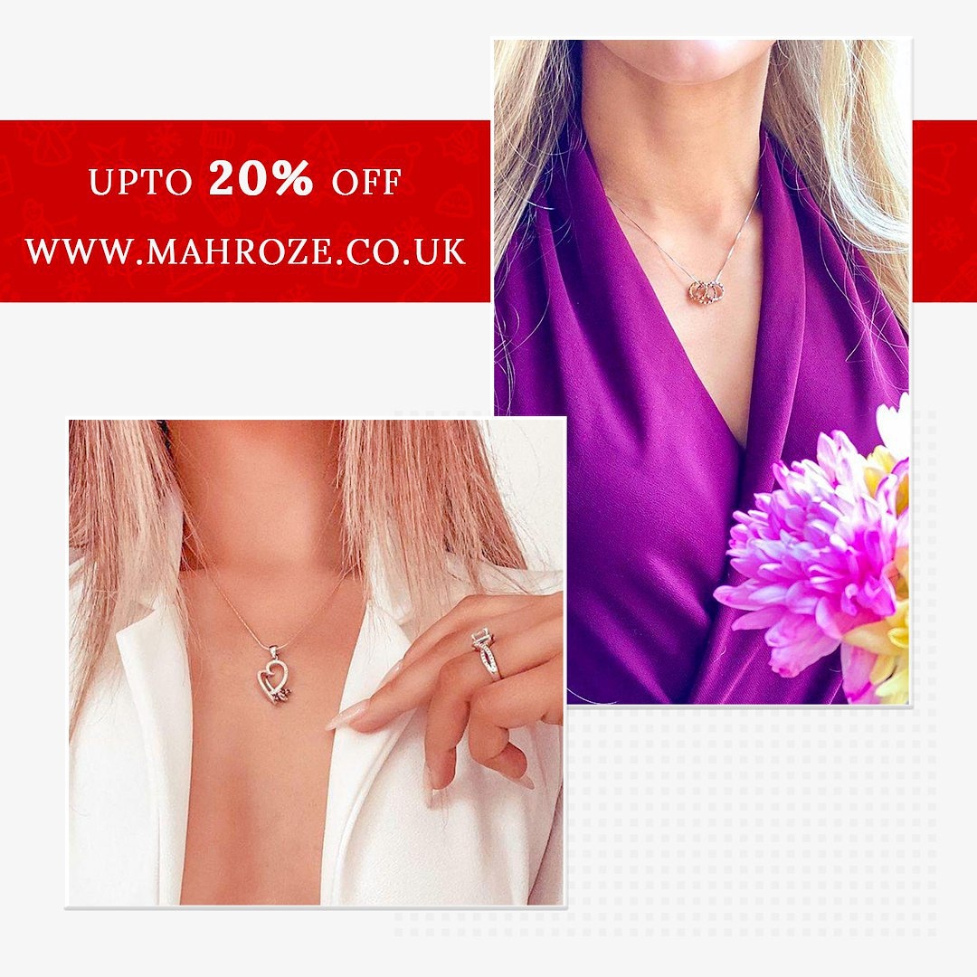 MahrozeUK's tweet photo. Fill your wardrobes with intricate and fabulous Sterling Silver Jewellery embedded with cubic zirconia.

Time to enjoy the festival with much more laughter.

FREE SHIPPING IN UNITED KINGDOM

Send Gifts to your loved one 🛍 with Free Gift Packaging 🎁

#mahroze #mahrozeuk https://t.co/GMX04ivNdj