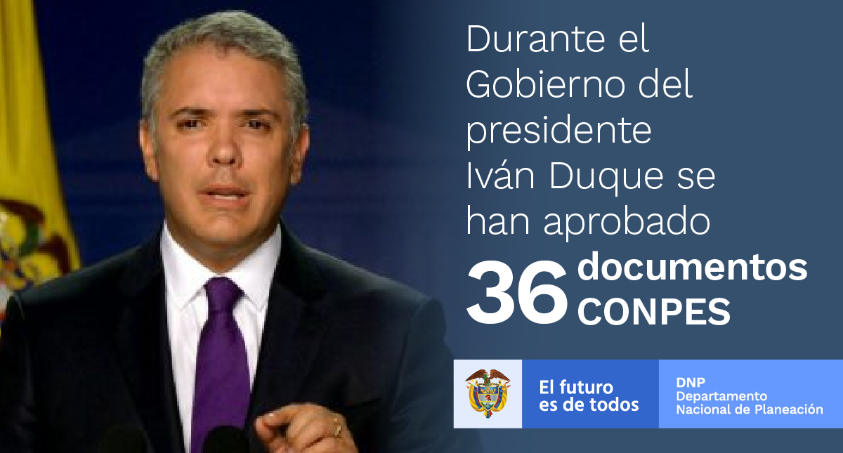 dnp_colombia على تويتر: "En la administración del presidente @IvanDuque se  han aprobado 36 documentos #CONPES, incluidos 11 documentos de política que  permiten el trabajo articulado de diferentes sectores del Gobierno,  orientados al