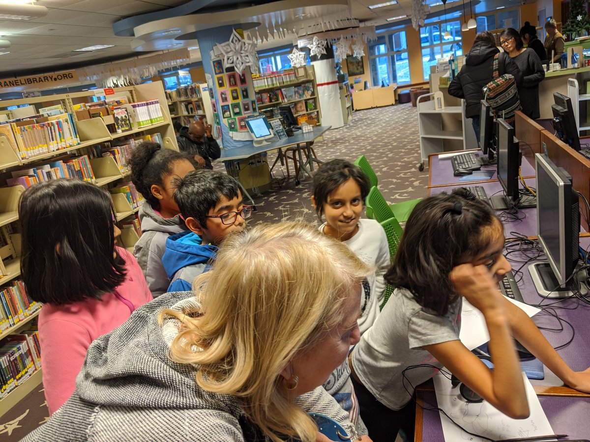 ThomasCranePL's tweet photo. Our young coders were #readytocode and let their creativity fly as high as their heroes last week for #CSfirst #HourofCode #codeyourhero! Check out some of their projects with a special thanks @GoogleForEdu and @ALALibrary! https://t.co/bBN8yiLhOu
