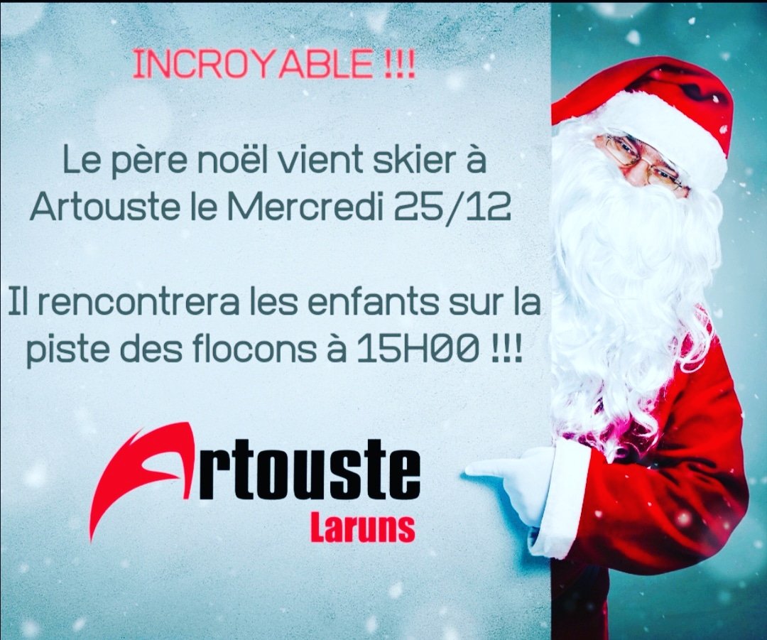 Indiscrétion en direct de la Laponie... 🤫 #artouste #Noel