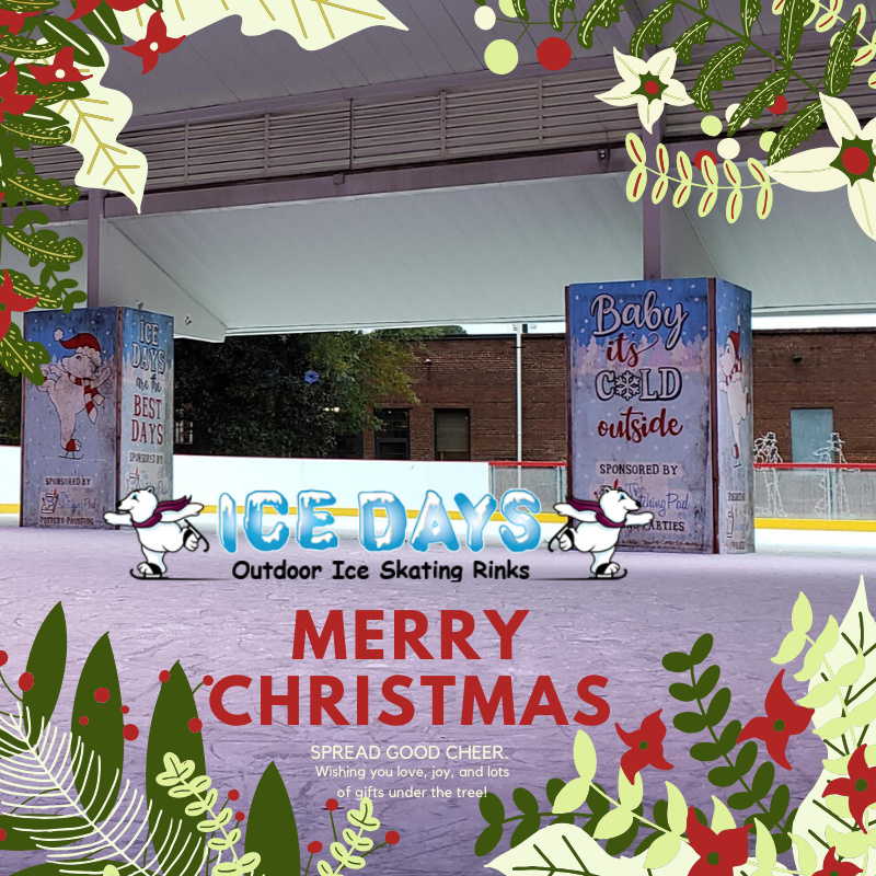 ICEDAYS's tweet photo. Ice Days wishes you a Merry Christmas and Happy Holidays.
Bring your family and friends and share the joy of skating.
We are open Tuesday, December 24th, 11 am - 6 pm. We are open on Wednesday, December 25th, from 5 pm - 10 pm. We look forward to seeing you during the Holidays! https://t.co/Cjp0BE2mAa