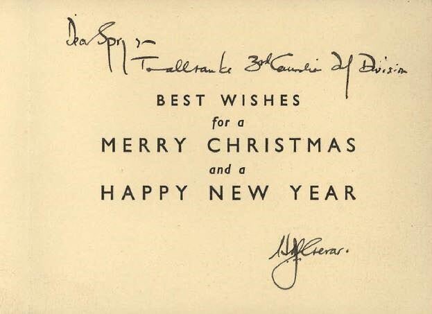 project4_4's tweet image. 75 years ago, as the world was entering the final months of the Second World War, holiday tradition was still in full effect. Some wonderful Christmas cards that were sent to Major-General Spry, DSO of the @3CdnDiv  Division during Christmas 1944.  @LibraryArchives #project44