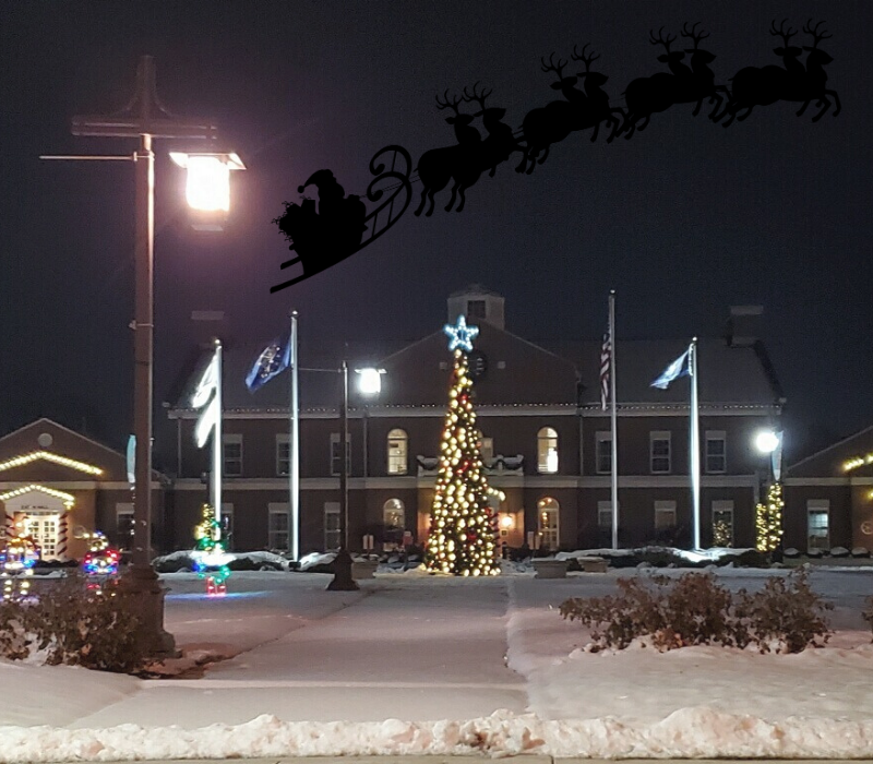 INDOT_WCentral's tweet photo. Flying over the Brownsburg Town Hall we can hear Santa saying to all Merry Christmas!
#SantaStopsIN https://t.co/f2fCbvoRP4