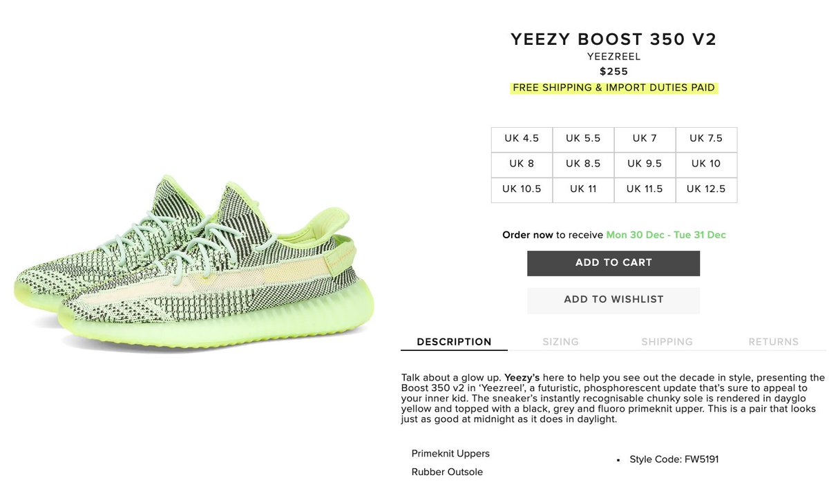 yeezreel sizing