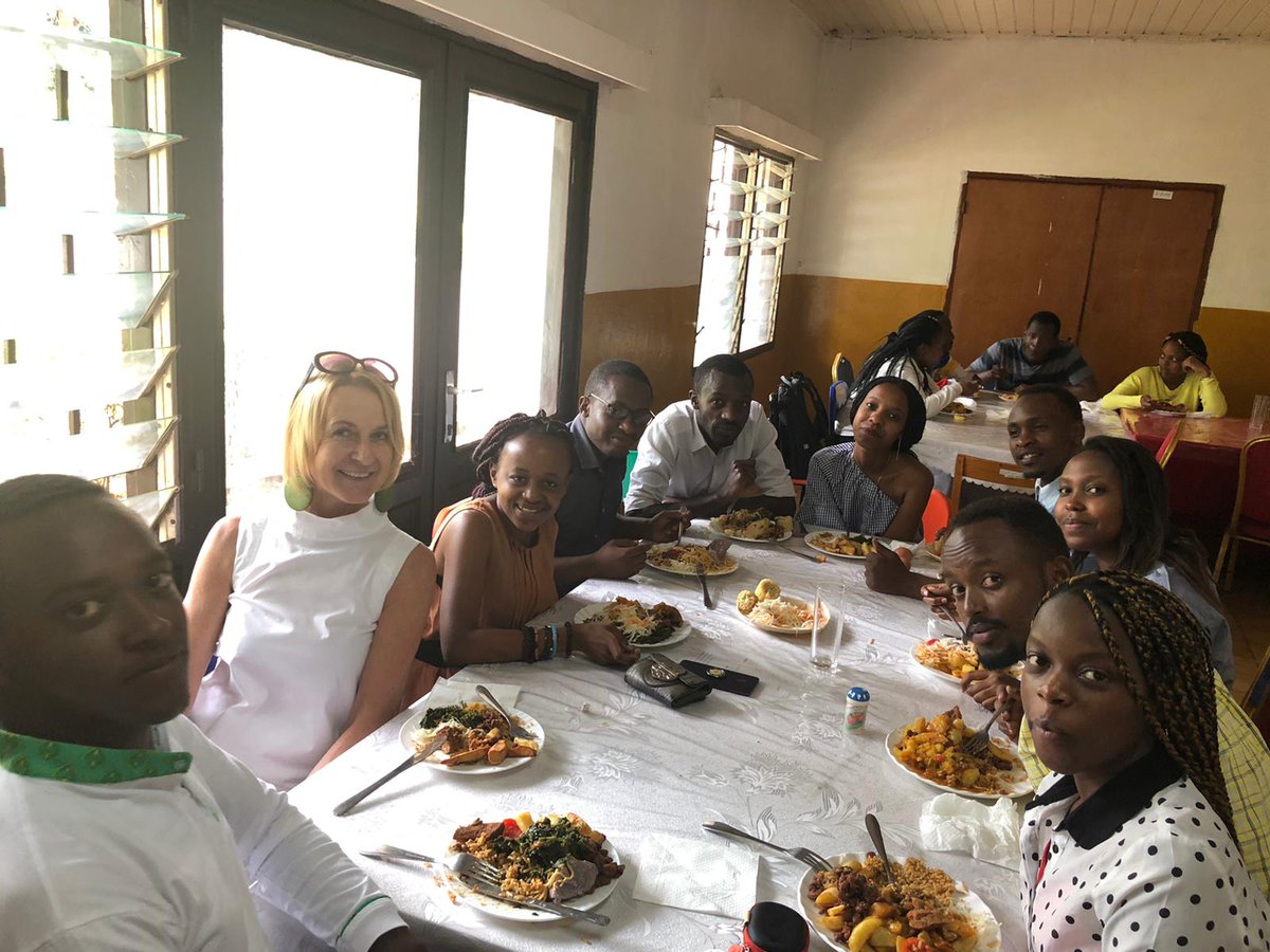 Lunch sharing with smiles