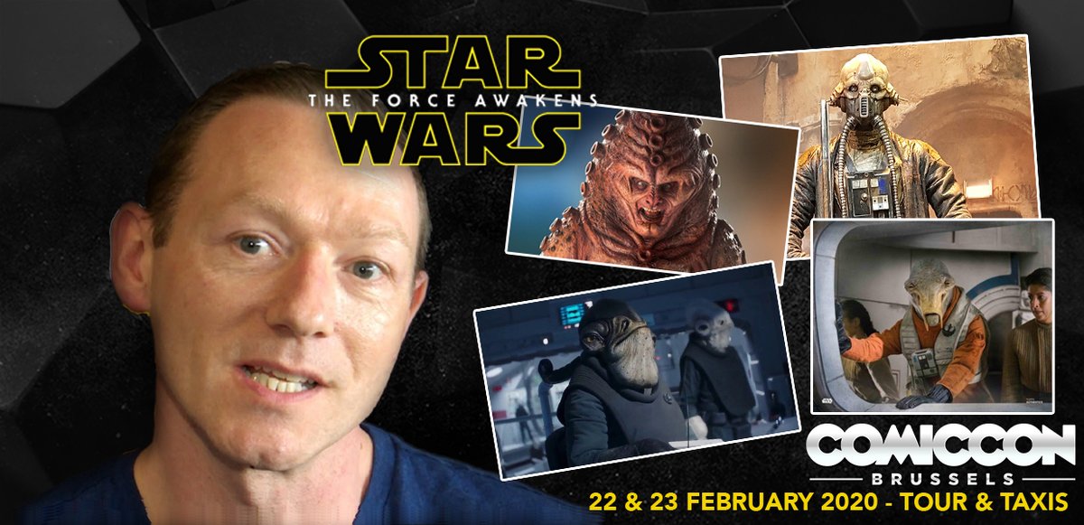 Paul Kasey aka Ello Asty from #StarWars is coming to Comic Con Brussels 2020! Buy your discount tickets now : comicconbrussels.com