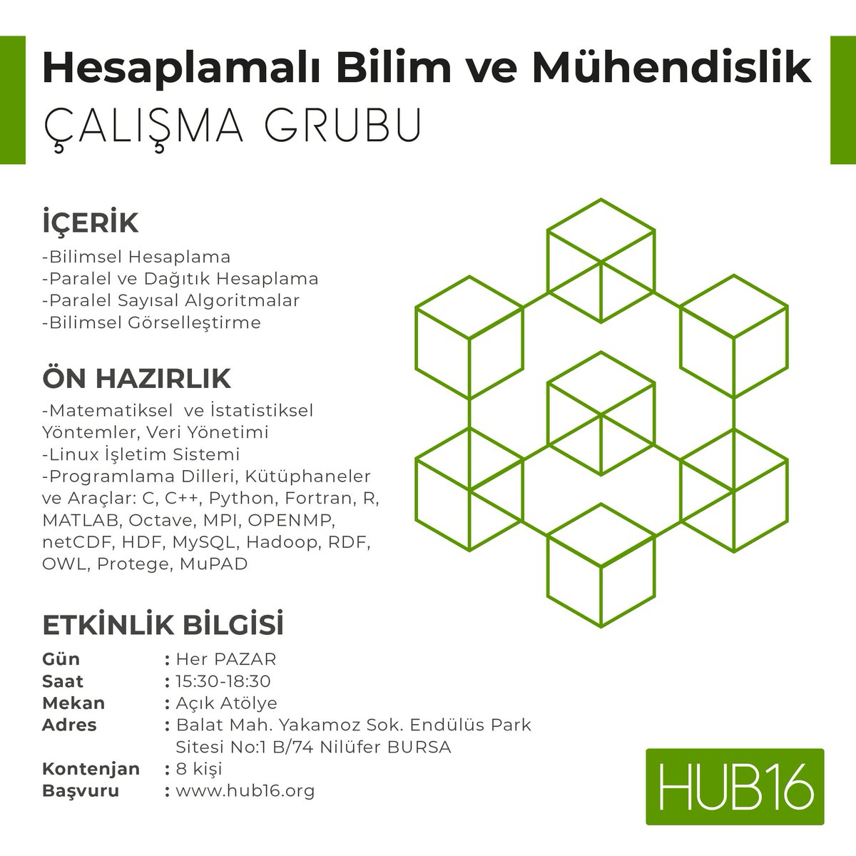 HUB16ORG's tweet photo. HUB16 Hesaplamalı Bilim ve Mühendislik Çalışma Grubu'na farklı bilim ve mühendislik alanlarında çalışan arkadaşları bekliyoruz. Başvuru için

https://t.co/SY1bV1hVfi

#hub16org #hub16 #bursa #onceliklibilimveteknolojialanları #öncelikliteknolojialanları #hesaplamalıbilimvemüh https://t.co/i2ARX06q5W