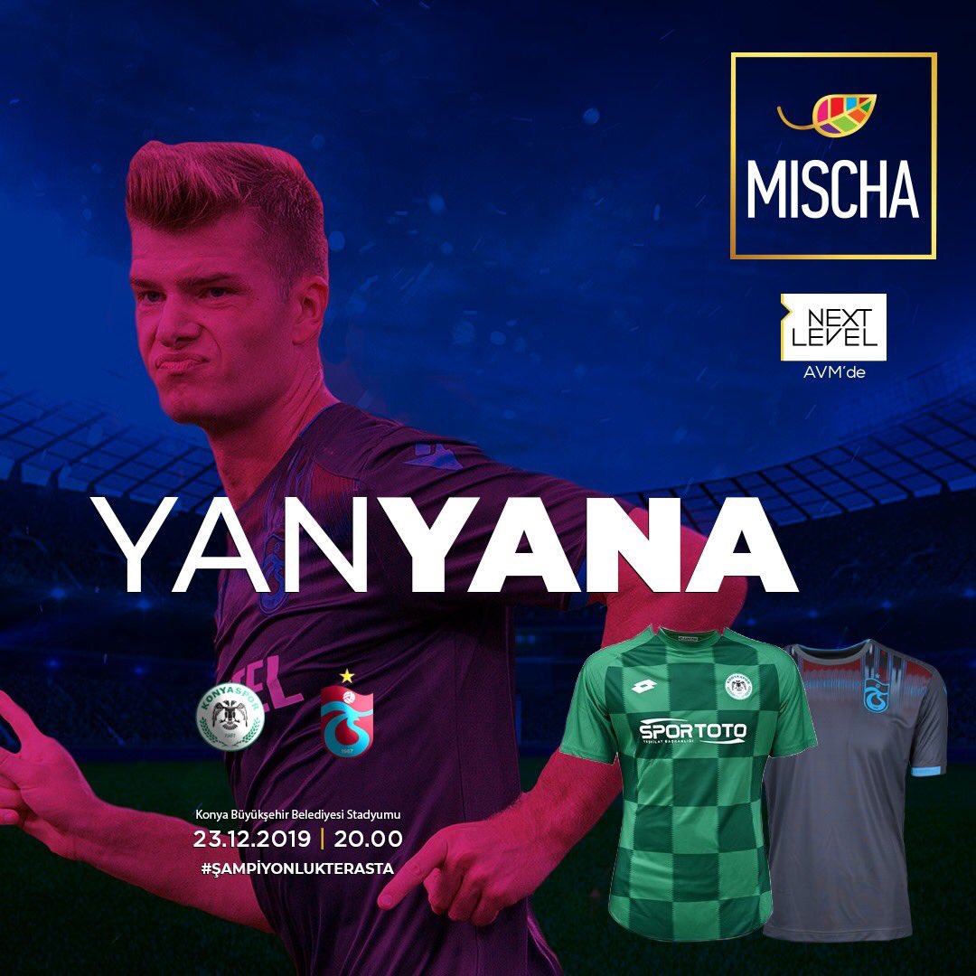 mischaankara's tweet photo. Süper Lig’in 16. Hafta kapanış karşılaşmasında; Konyaspor, Trabzonspor’u konuk ediyor. Her iki takımın da sahaya 3 puan almak için çıkacağı mücadele saatler 20.00’yi gösterdiğinde #Mischa’da ⚽Maçın tadı, Mischa’da çıkar diyenler |📞 0312 284 39 84 https://t.co/JhjTaQy6e8