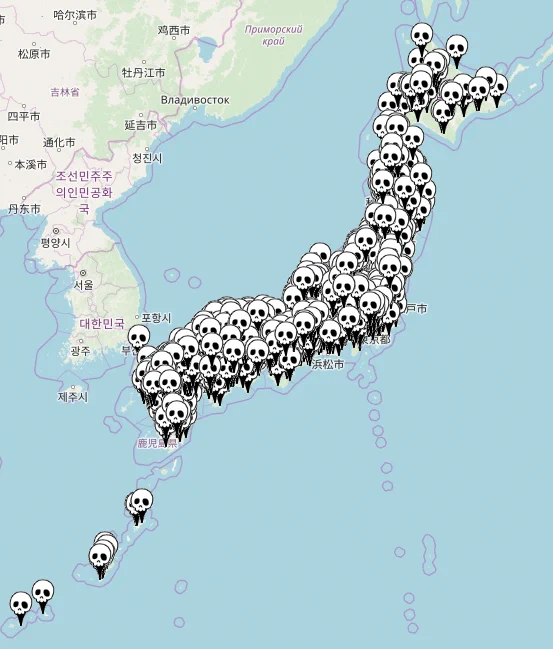 ブラック企業マップを見たら日本列島ブラックだらけで草www