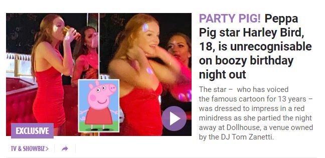 sophxthompson's tweet image. Unrecognisable? Did you lot expect her to BE a PIG?