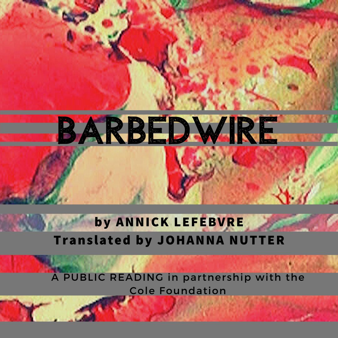 RSVP NOW for PWM's first public reading of the '20s! 

7pm on January 15th in our studio.

Barbed Wire is written by Annick Lefebvre and translated Johanna Nutter.

playwrights.ca/2019/12/17/pub…