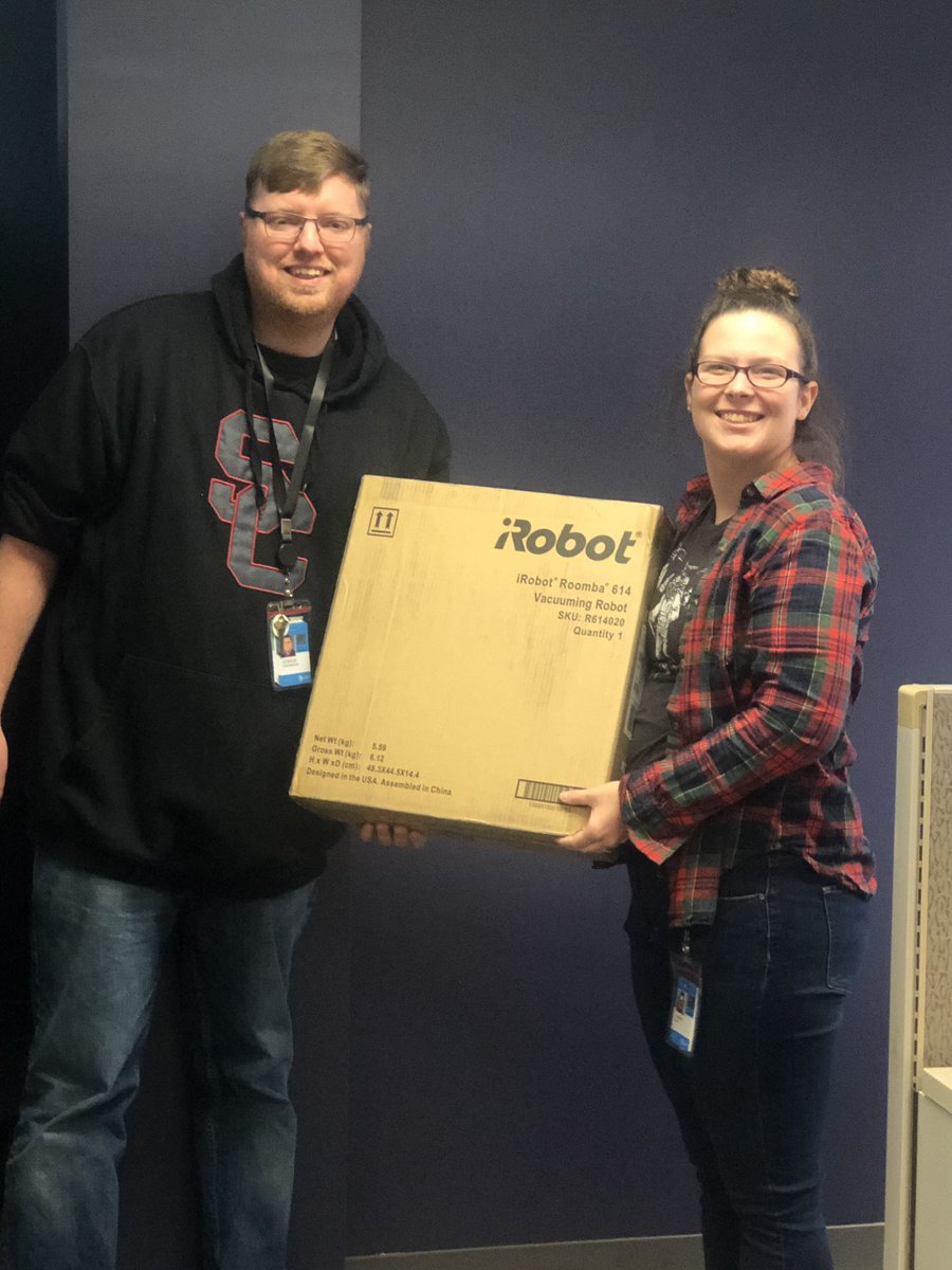 Delivering more prizes from the Holiday Hustle!!!!! Congrats Joann on your new Roomba!!!! #fieldsfam <a href="/ShellyBradley15/">Shelly Bradley</a> <a href="/AdamMiller0615/">Adam Miller</a> <a href="/JoshHixenbaugh/">Joshua Hixenbaugh</a> <a href="/ruthtadlock/">Ruth Tadlock</a>