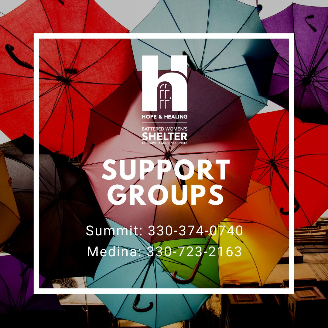 Healing happens when we share our story with others. BWS provides support groups for those that have experienced Intimate Partner Violence in any form. To continue your healing process, call us in Summit or Medina County, or find out more on hopeandhealingresources.org/our-work/hope-…