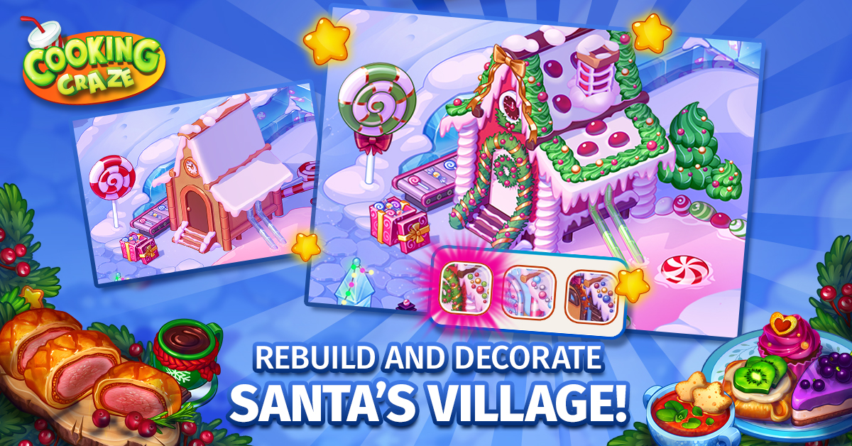 Click here to visit Santa's Village!
cookingcraze.onelink.me/uzFA/3ed24a88

Have you noticed all the festive details Santa's Village? We want to see a picture of your favorite spot!