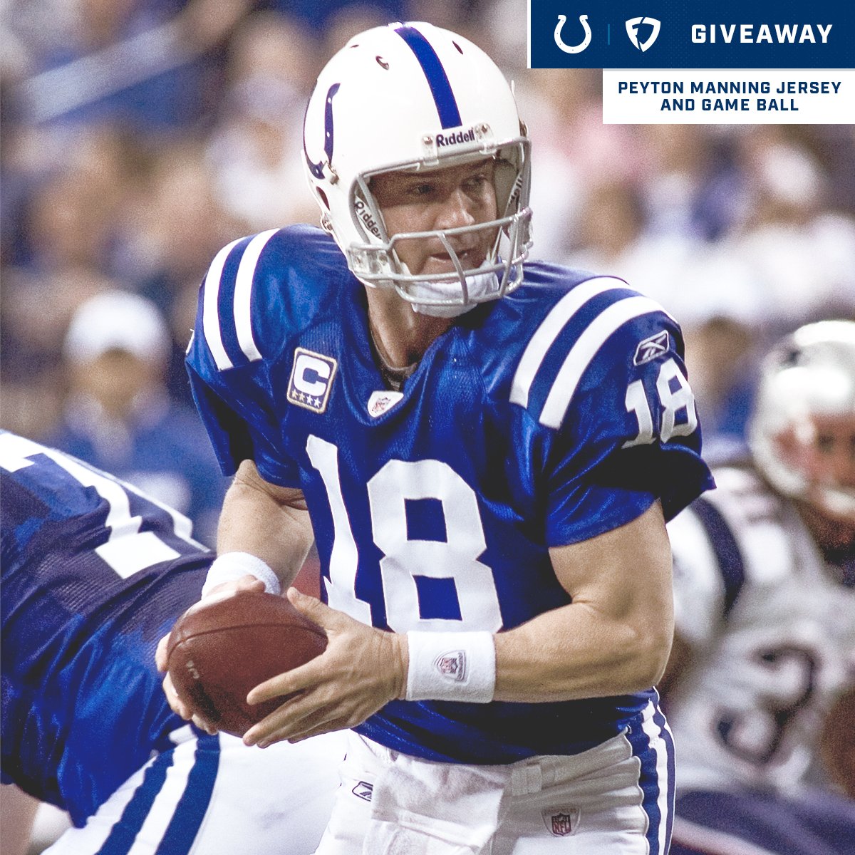 Colts's tweet image. 🚨 CONTEST 🚨

We’re giving one lucky fan a Peyton Manning jersey and a game-used football!

Just RT this and follow @FanDuel for your chance to win.

Rules: go.fanduel.com/Colts-Giveaway