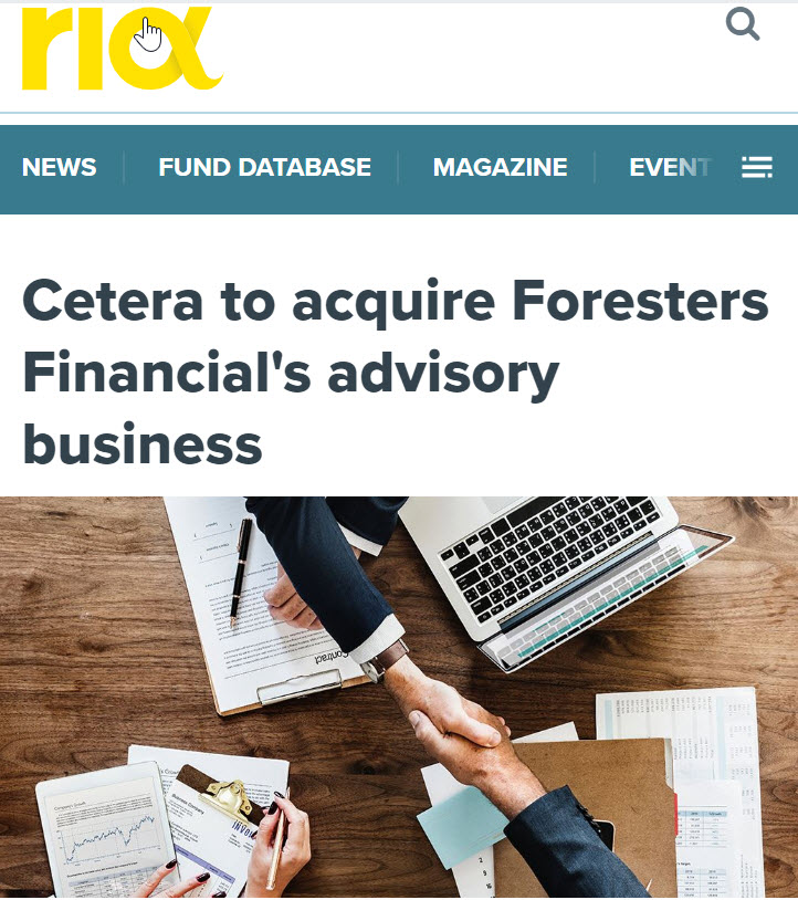 CeteraFinancial's tweet photo. In April, we announced the expansion of the #CeteraFamily with plans to create our newest division, #CeteraInvestors. It marked our largest acquisition of 2019! Check us out in @citywire @ https://t.co/wyv0ii1mVR #CeteraTop10 https://t.co/sQJyuvavJV