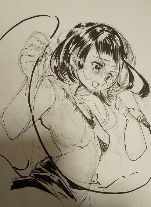 アイドルっぽいイラストが描きたかった 