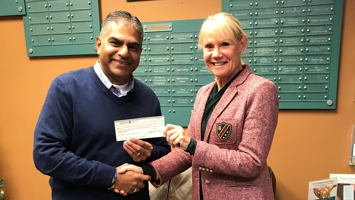 chatsseniors's tweet photo. @CHATSseniors received a generous donation from @EMpressionMktg today.  Thank you @javeds_khan for your continued support for Community &amp; Home Assistance to Seniors https://t.co/9cJBSqawsN