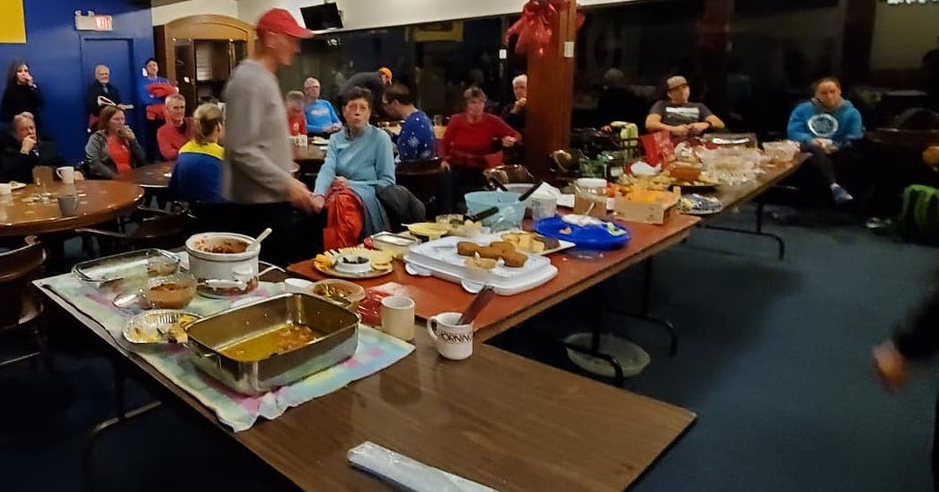 An awesome Christmas pot luck at HRC on Sunday.  Lots of food and awards presented by our President Mich! <a href="/maritime_runner/">Andrew Wagstaff</a> <a href="/runnovascotia/">Run Nova Scotia 🇨🇦</a>