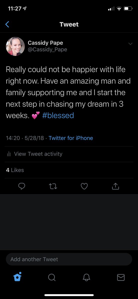 Cassidy_Pape's tweet photo. Looking back at my tweets 2 years ago to now shows just how much has changed and how happy I am now. All thanks to @mdsimons3 and showing me how amazing life can be☺️❤️ #glowupisreal https://t.co/ehUfJA9OsZ