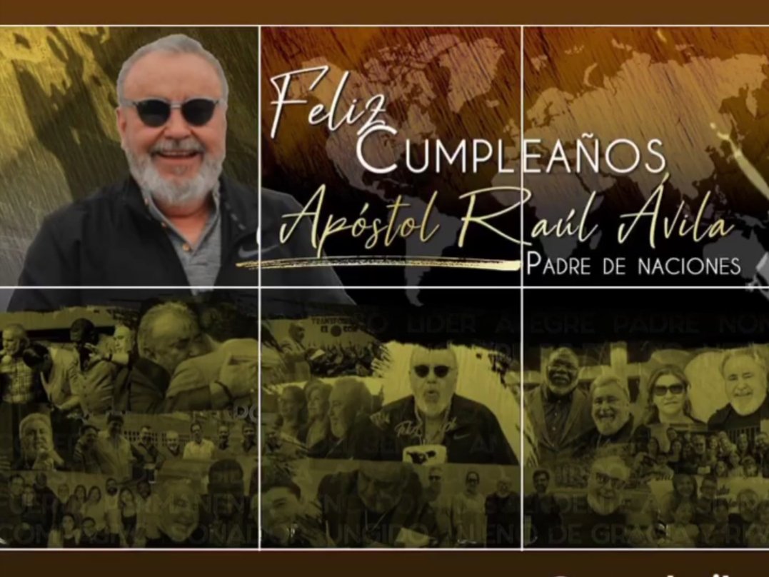 CCN_VEN's tweet image. Hoy celebramos la vida de nuestro @apraulavila que alegría decir que es nuestro padre y nuestro apóstol. Un general de Dios para las naciones. Los miles de hijos discípulos de la visión #CCN bendecimos su vida y le deseamos Feliz Cumpleaños!!! 🎉🎉🎉