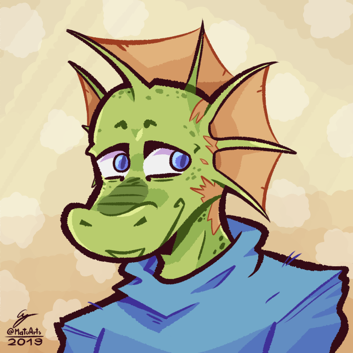 Only the friendliest of friends. 💚💙

An icon commission for @ZellSalamander!