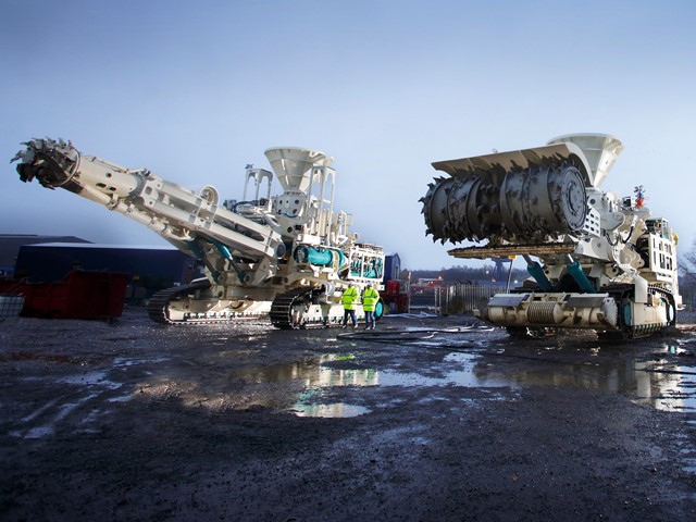 Equipment for mining the ocean floor in the deep sea.