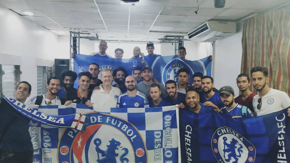 London is Blue🔵. It was definitely an outstanding performance by <a href="/ChelseaFC/">Chelsea FC</a> both tactical and technically. <a href="/CubaChelsea/">Chelsea Cuba</a> gathered and delivered an excellent atmosphere. We had the privilege of having <a href="/embAntony/">Dr Antony Stokes LVO OBE</a> with us yesterday. Wonderful experience!! 🇬🇧⚽🇨🇺 #KTBFFH #ChelseaCuba