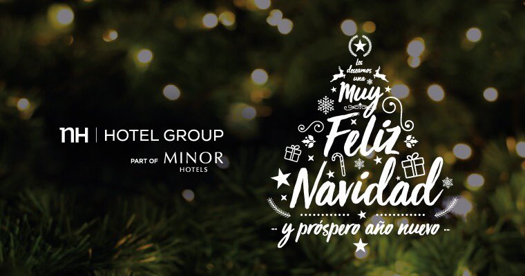 Todos los que hacemos #NHHotels les deseamos una muy feliz navidad y próspero año nuevo.