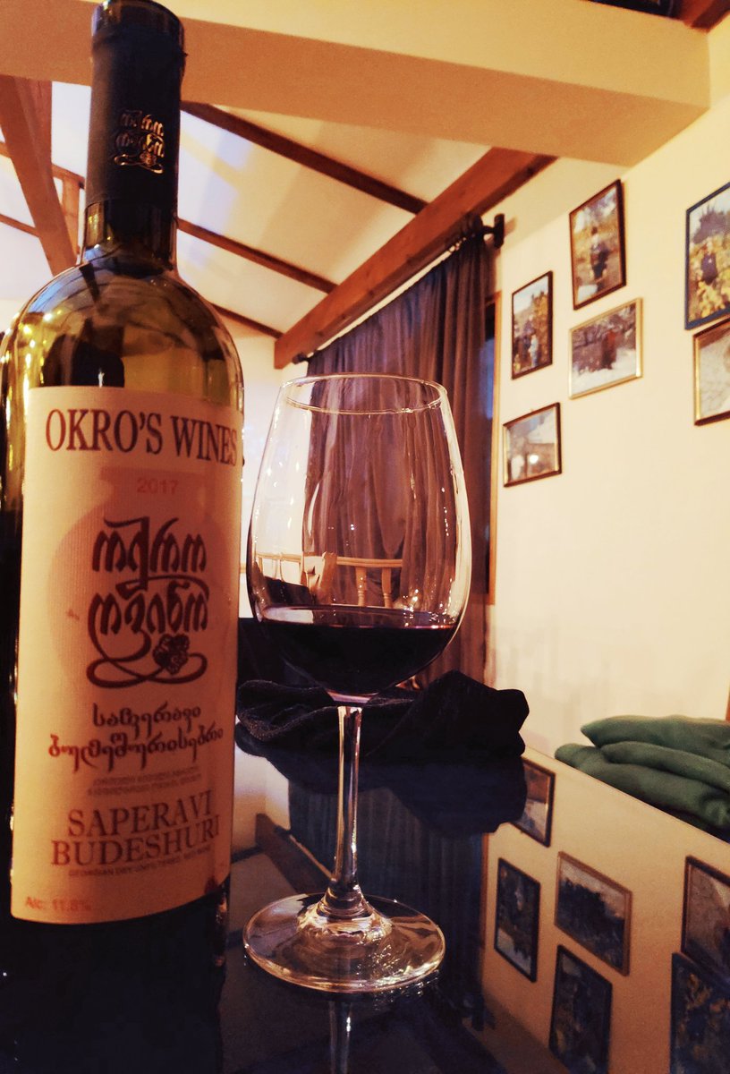 🍇🍷 Saperavi budeshurisebri / საფერავი ბუდეშურისებრი produced by Okro Wines - one of the best wine I have tasted so far #saperavi #winelovers #georgianwine 🥰 📍 #Sighnaghi #Georgia