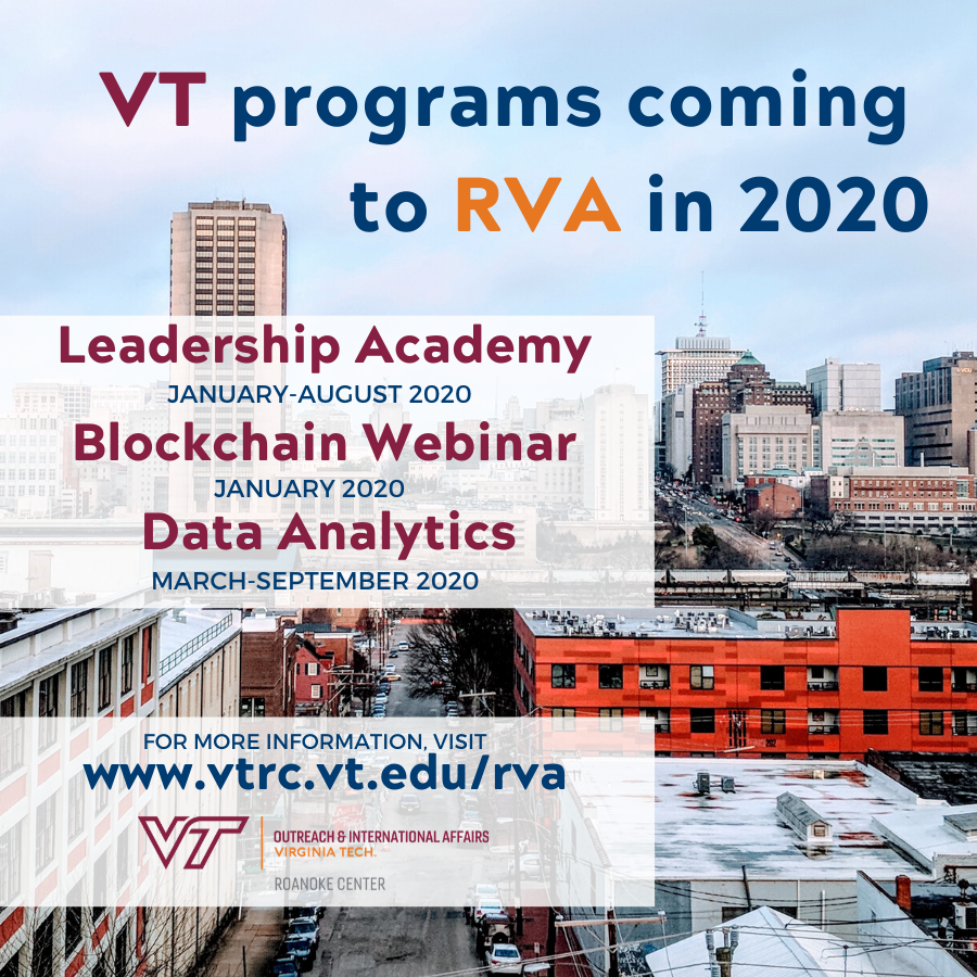 HYPErichmond's tweet photo. In 2020, the @vtroanokecenter is launching new programs that will be available beyond the Roanoke campus. Check out what’s coming to RVA! https://t.co/k9gMNFNpYi https://t.co/tRtCcGodHs