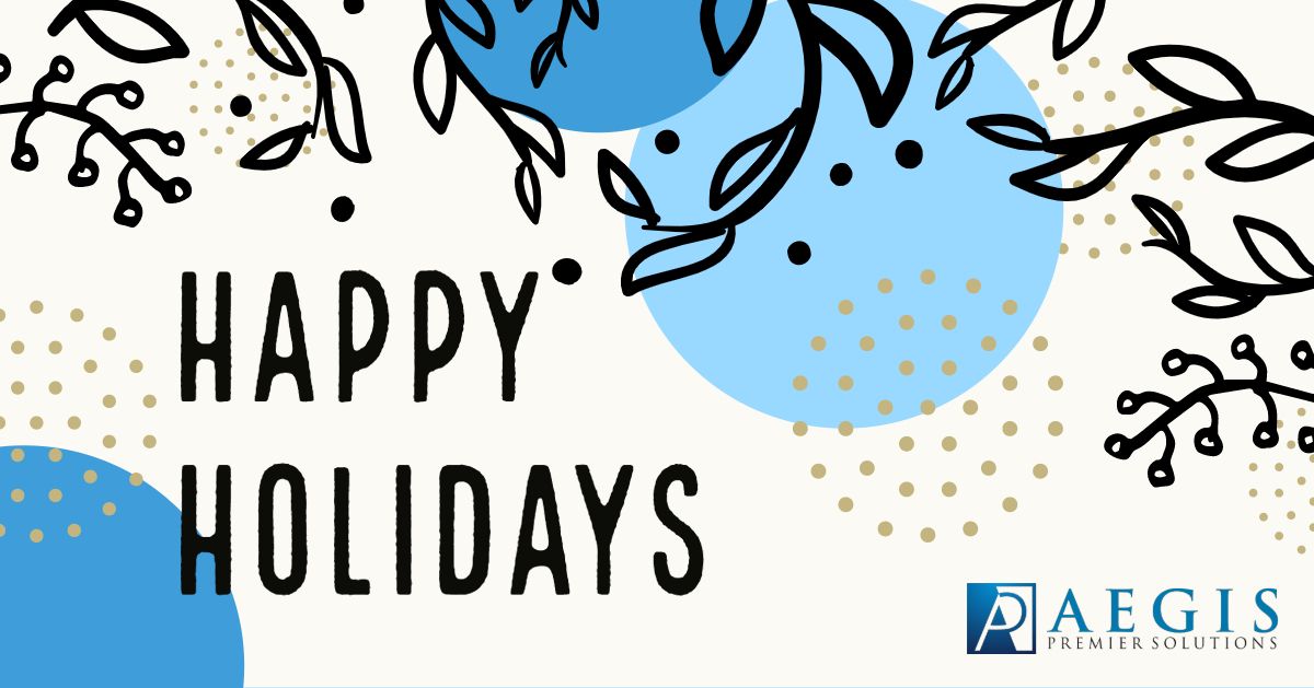 AegisPremier's tweet photo. Best wishes for a joyous holiday season and a happy new year, from all of us at Aegis. https://t.co/HssoGaev6N