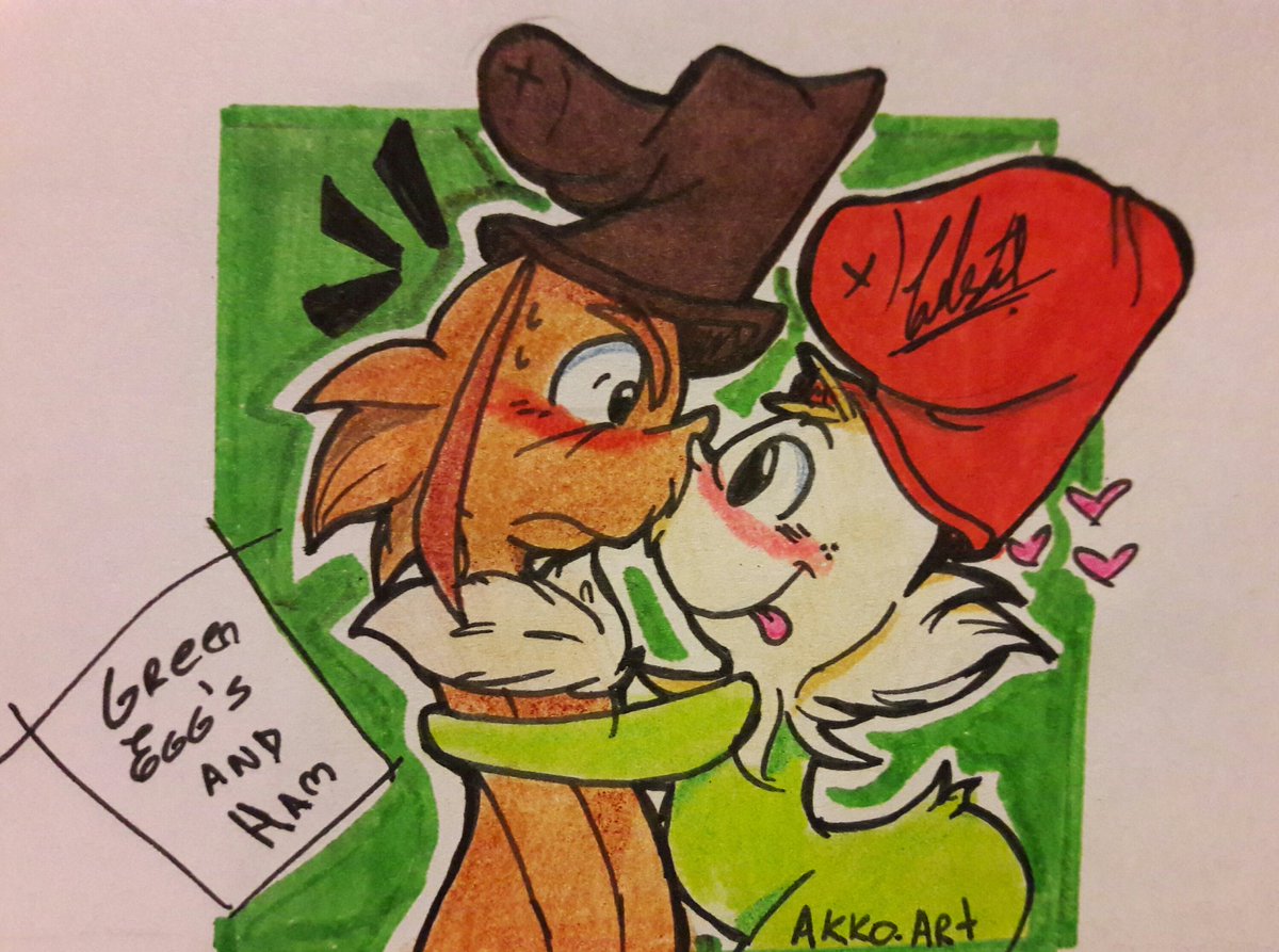 AkkoArt17's tweet photo. Don't fuck me, it made me think that Sam was gay and that Guy was following him.
I leave this quick drawing that I did. I hope you like it!
#greeneggsandham #samiam #guy #guygreeneggsandham #guyxsam #samxguy #samgreeneggsandham #fanart #tradicionalart #cartoon #myart #mystyle https://t.co/1gc5wYpjkt
