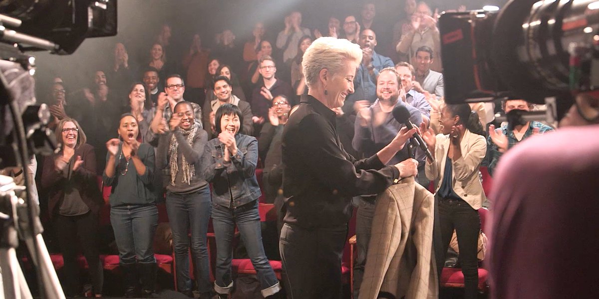 The role of talk show host Katherine Newbury in <a href="/LateNightMovie/">Late Night Movie</a> was written by @MindyKaling with only one person in mind - Emma Thompson.