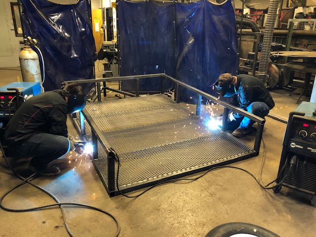 GBRschools's tweet photo. Greenbrier West High School welding students built an entire trailer for a community member who will gift it to a family member for  Christmas.  What a wonderful gift constructed by very skilled and talented students!  #CavalierWelding https://t.co/2tj37XHo04